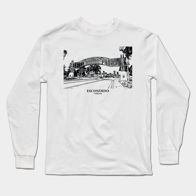 Escondido - California Long Sleeve T-Shirt by Lakeric